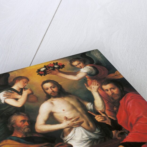 The Risen Christ with Saints Peter and Paul by Anthonis van Dashorst (c.1519-1576/77) (circle of) Mor