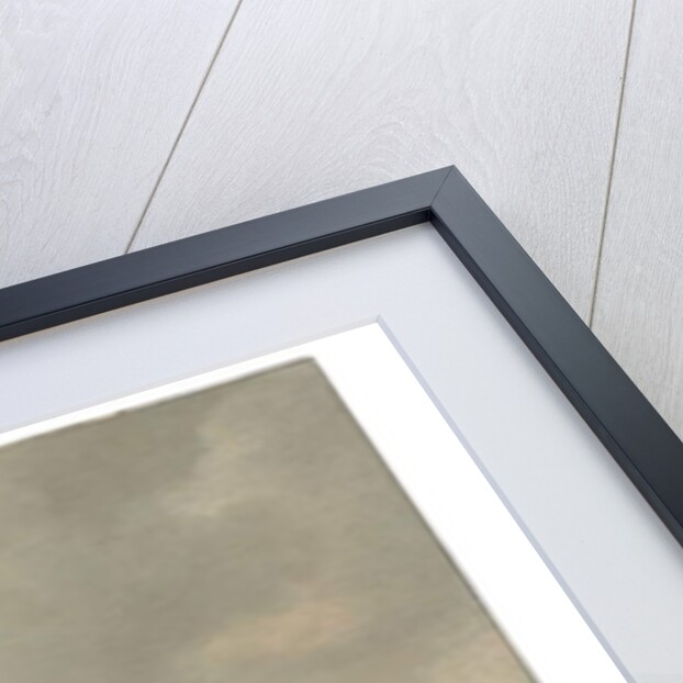 Coastal scene with ships resting on calm waters by Simon Jacobsz. Vlieger