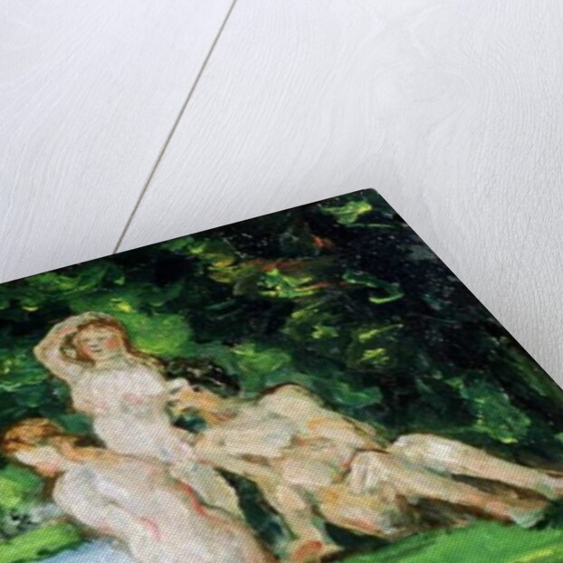 Bathers, Male and Female by Paul Cezanne