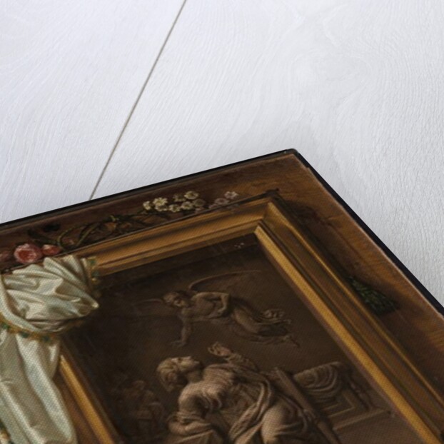 Trompe-l'œil with bronze bas-relief representing the Annunciation, 1825 by Prospero Mallerini