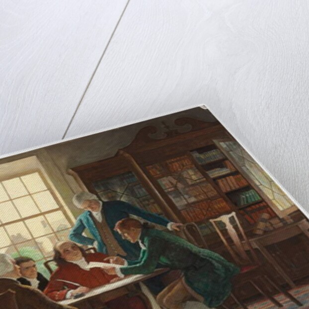 Drafting the Declaration of Independence in 1776, 1944 by Newell Convers Wyeth