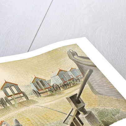 Aldeburgh Bathing Machines, 1938 by Eric Ravilious