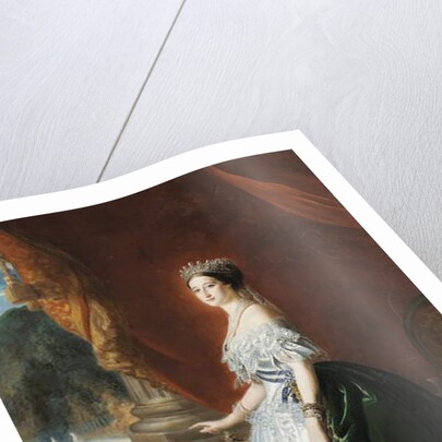 Full-length portrait of Empress Eugénie by Franz Xaver Winterhalter
