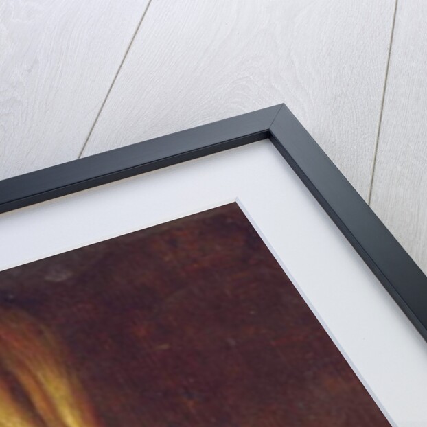 Portrait of a man, bust-length, in a turban with a feather by Gerrit or Gerard (follower of) Dou