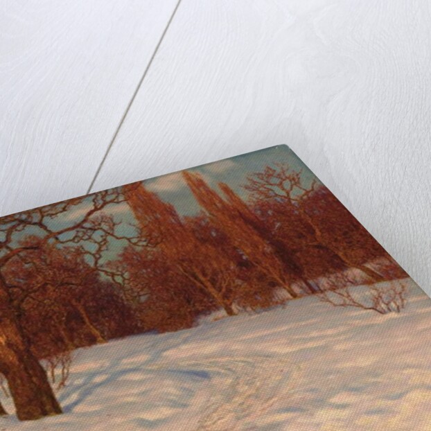 Winter Landscape at Dusk by Ivan Fedorovich Choultse