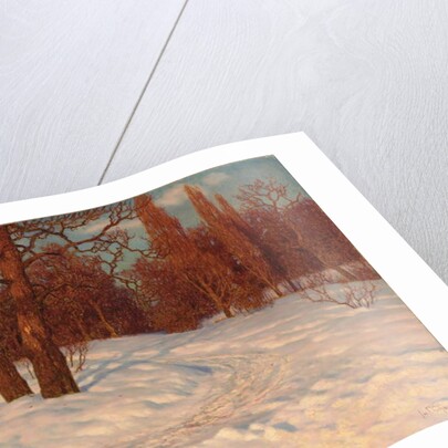 Winter Landscape at Dusk by Ivan Fedorovich Choultse