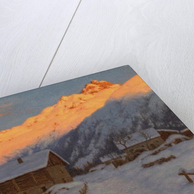 Evening on the mountain, Haute-Savoie by Ivan Fedorovich Choultse