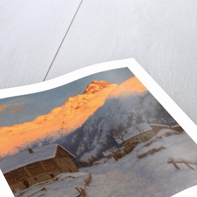 Evening on the mountain, Haute-Savoie by Ivan Fedorovich Choultse