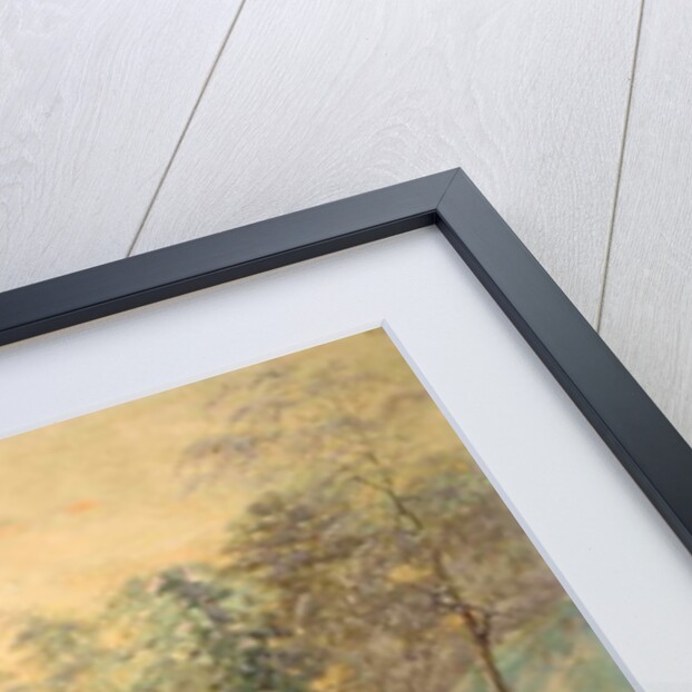 Deer in a snowy landscape at dusk by Ivan Fedorovich Choultse