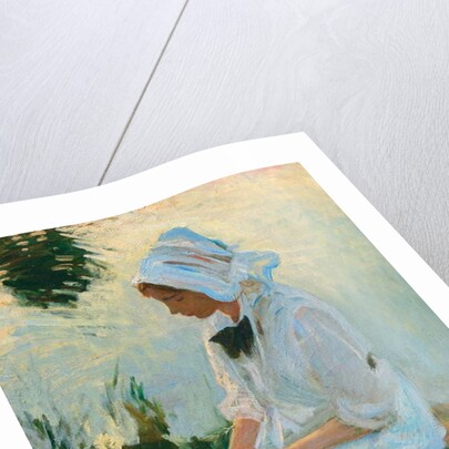 Girl reading by a stream, c.1888 by John Singer Sargent