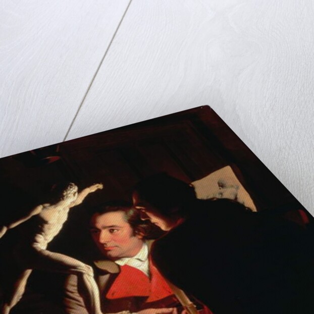 Three Persons Viewing the Gladiator by Candlelight, c.1764-65 by Joseph Wright of Derby