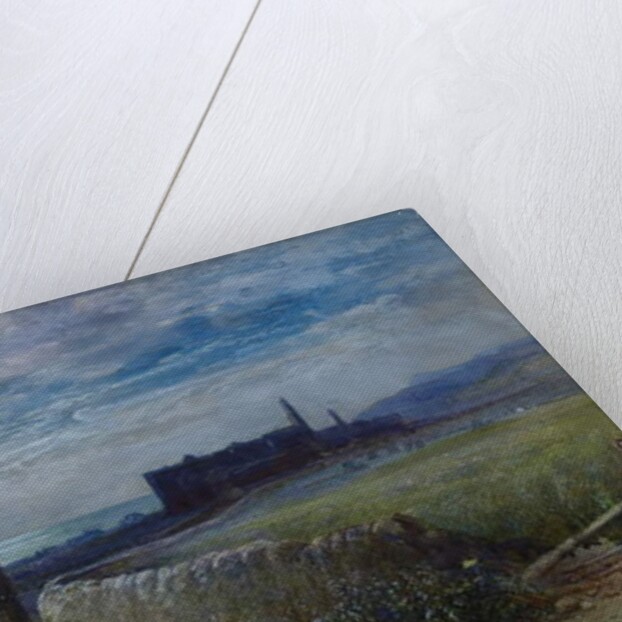 Traveler on a coastal path by John MacWhirter