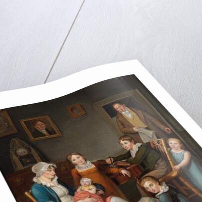 Self-Portrait of John Lewis Krimmel with Susannah Krimmel and Her Children, 1809-10 by Johann Ludwig (1787-1821) Krimmel