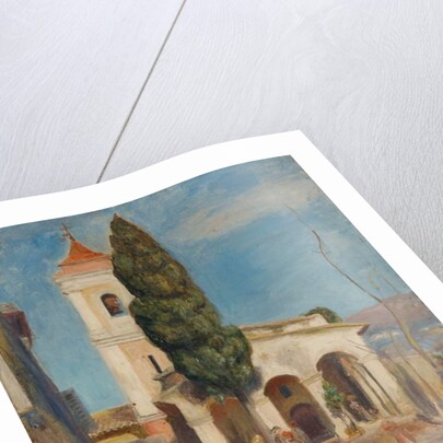 La Chapelle Notre-Dame de Protection au Haut-de-Cagnes, 1905 by Pierre Auguste Renoir