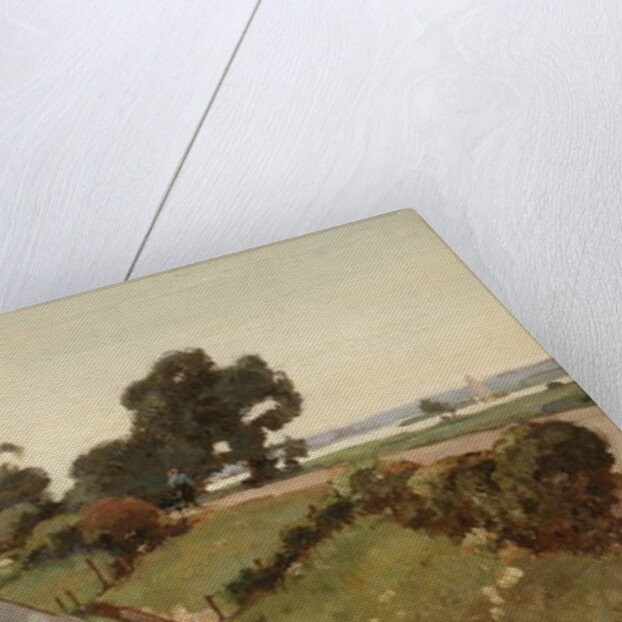 Bij den Dijk; farmhouse near the river IJssel, 1935 by Cornelis Vreedenburgh