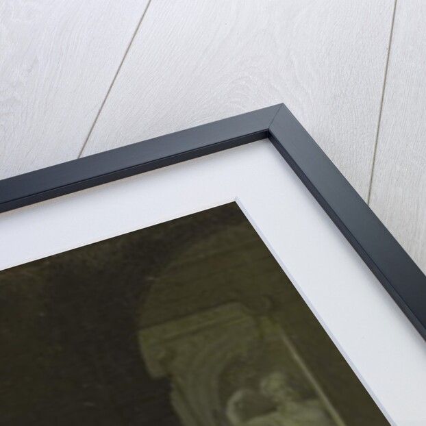 An interior with a woman reading music at a partially draped table with a double-head lute, 1671 by Frans van Mieris