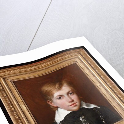 Portrait of Henri d'Artois as a child, 'Henri V', future Count of Chambord, wearing the Order of the Holy Ghost, ca 1828 by French School