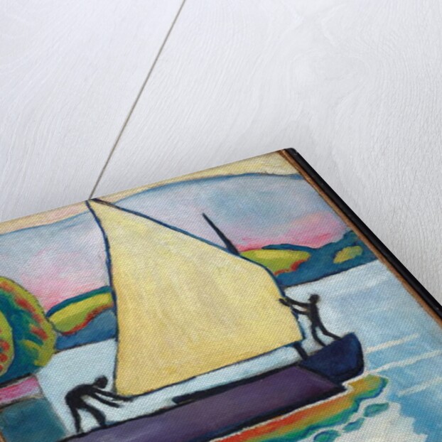 Segelboot am Morgen, 1910 by August Macke