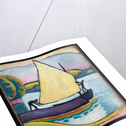 Segelboot am Morgen, 1910 by August Macke