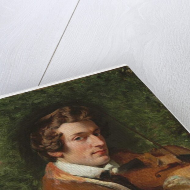 Portrait of Charles Auguste de Bériot by Emile Jean Horace Vernet