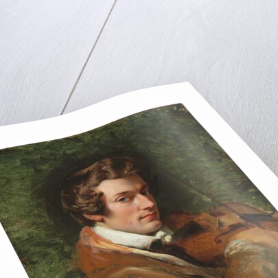 Portrait of Charles Auguste de Bériot by Emile Jean Horace Vernet