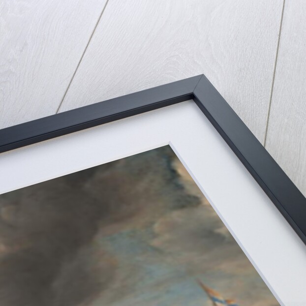 A Mediterranean 'capriccio' harbour with figures conversing on a quay and a Dutch three-master mooring beyond, 1665 by Jan Beerstraten