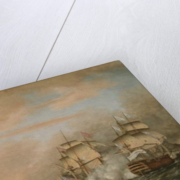 The Battle of the Saintes, 9-12 April 1782, 1783 by Thomas Whitcombe