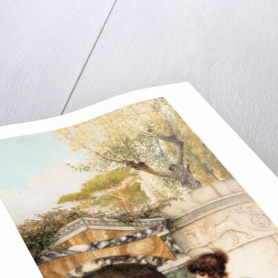 At the Garden Shrine, Pompeii, 1892 by John William Godward