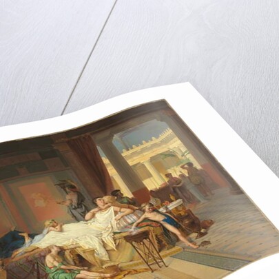 The Last Hour of Pompeii - The House of the Poet, 1869 by Pierre Oliver Joseph Coomans