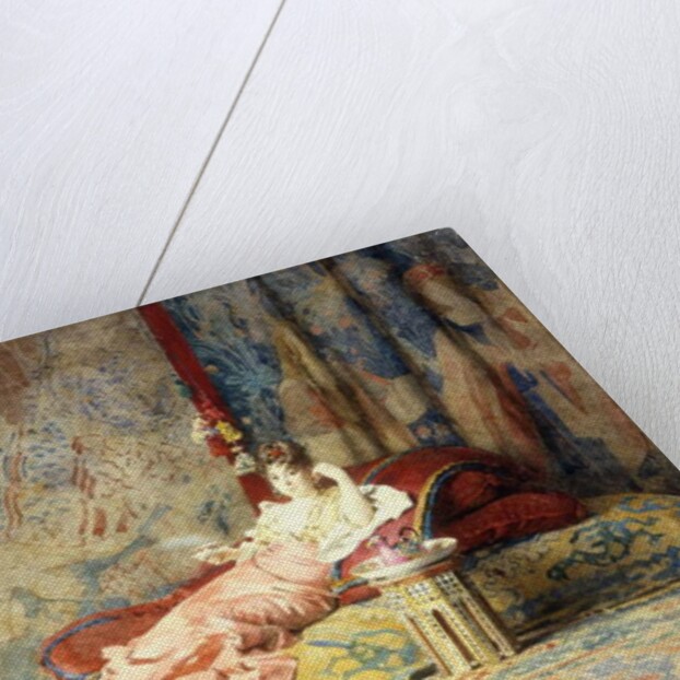 Harem Beauty, 1876 by Alexandre-Louis Leloir