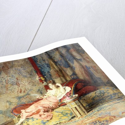 Harem Beauty, 1876 by Alexandre-Louis Leloir