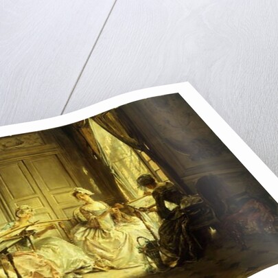 An Afternoon Embroidering by Madeleine Lemaire