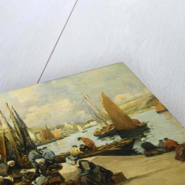 On the Quai, Audierne by Fernand Legout-Gerard