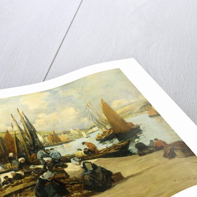 On the Quai, Audierne by Fernand Legout-Gerard