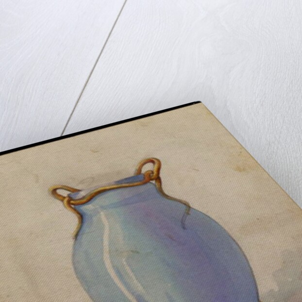 Design for an oviform blue vase, House of Carl Faberge by School European