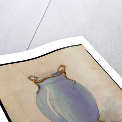 Design for an oviform blue vase, House of Carl Faberge by School European