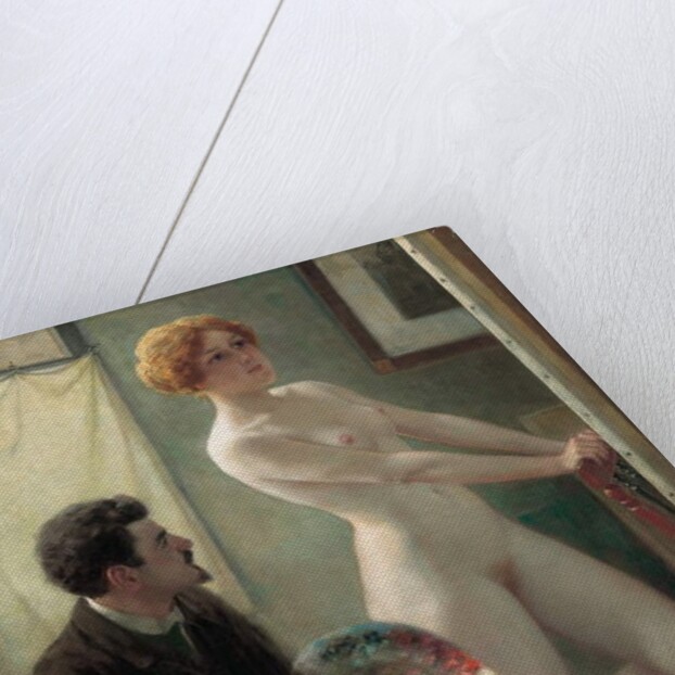 Painter's Atelier, 1885 by Edouard-Joseph Dantan