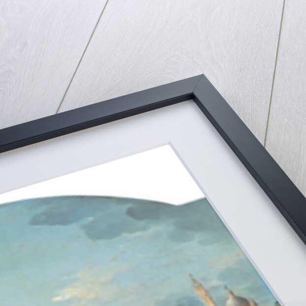 View of San Giorgio Maggiore, Venice, with the Punta della Dogana in the foreground by Antonio Joli