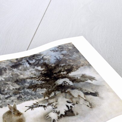 A Hare in the Snow, 1927 by Bruno Andreas Liljefors