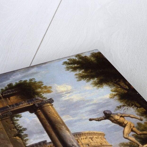 Capricci of Classical ruins with philosophers discoursing by Giovanni Paolo Pannini or Panini