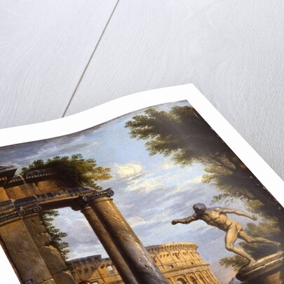 Capricci of Classical ruins with philosophers discoursing by Giovanni Paolo Pannini or Panini