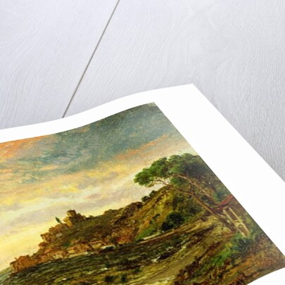 Sunset over Lake Thrasemine, 1887 by Jasper Francis Cropsey