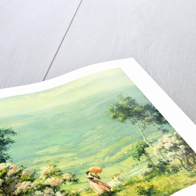 Pink Parasol, 1927 by Charles Courtney Curran