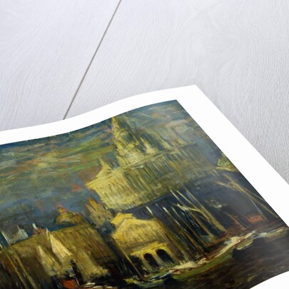 New York Waterfront, 1925 by Arthur Clifton Goodwin