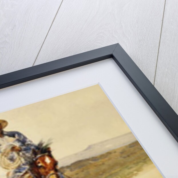 Roping A Steer by Edward Borein