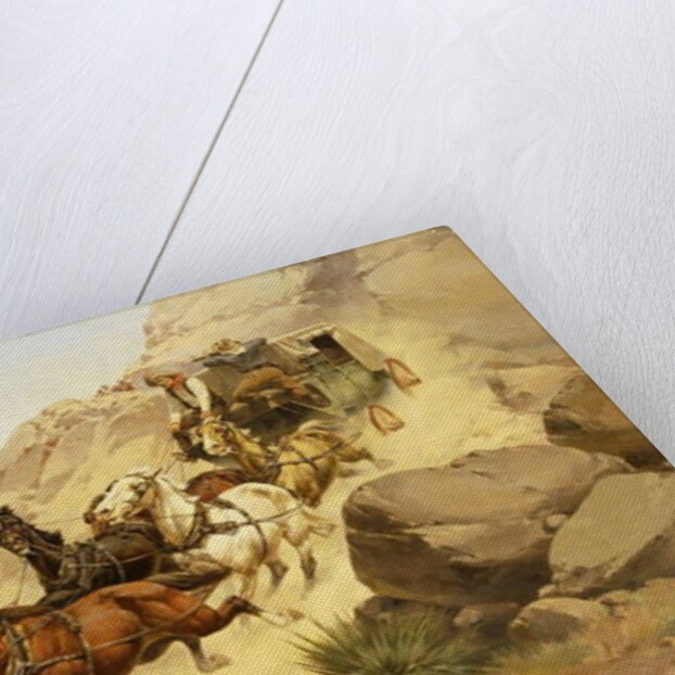 Attack on the Stagecoach by Herman Wendleborg Hansen