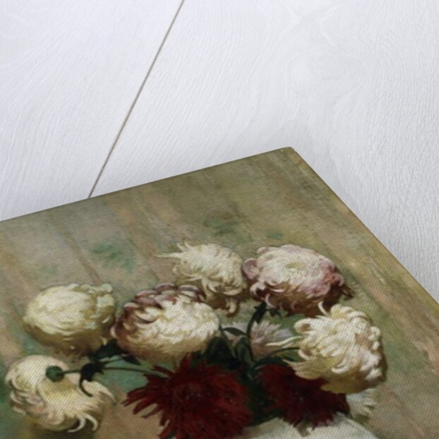 Mums in an Oriental Vase by Emil Carlsen