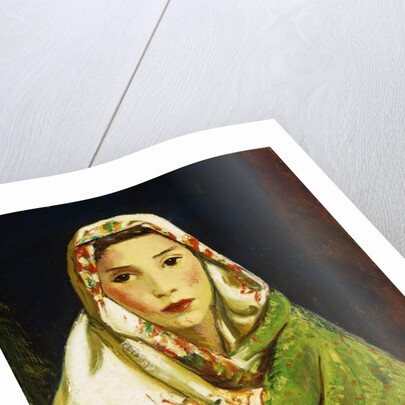 Mexican Girl with Oriental Scarf, 1916 by Robert Cozad Henri