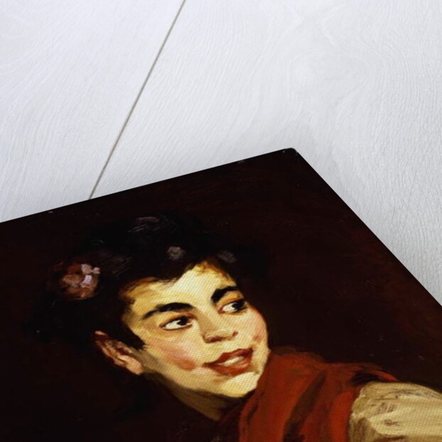 Newsgirl - Madrid, 1908 by Robert Cozad Henri