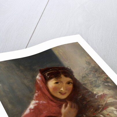 Lady Carrying Holly Branches, 1850 by Thomas Sully